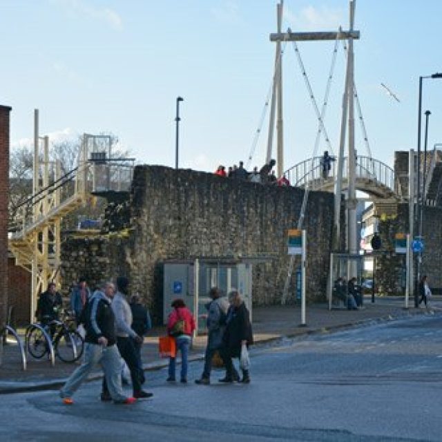 Medieval town walls